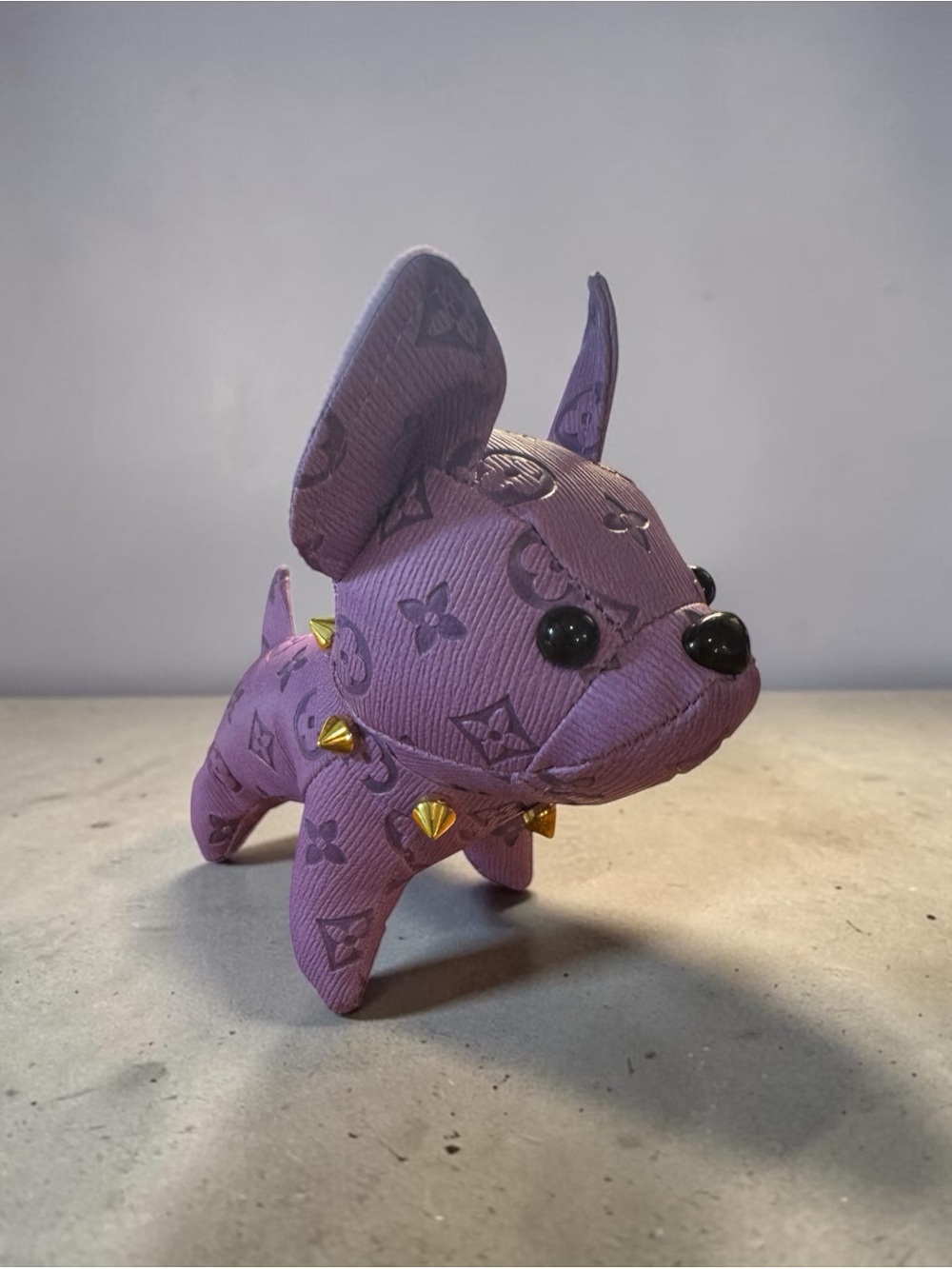 Light Purple French Bulldog Dog Keychain Handbag Bag Charm - Brand New